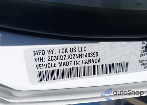 2022 Dodge Challenger Gt z USA, uszkodzony, nr VIN 2C3CDZJG2NH140396